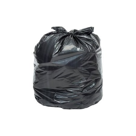 Napco Bag And Film Heavy Duty Black Trash Bags - 40 to 45 Gal 1.0 Mil 100 Bags/Case RM4641